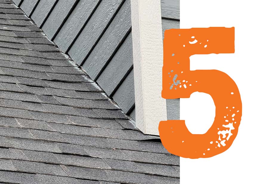 Mountain Roofing Wind Damage Lifting At Roof To Wall Areas Keep a close eye on areas with flashing like chimneys and dormers. Lifted roof shingles in these areas due to wind damage can allow water to penetrate under the flashing and into your house.